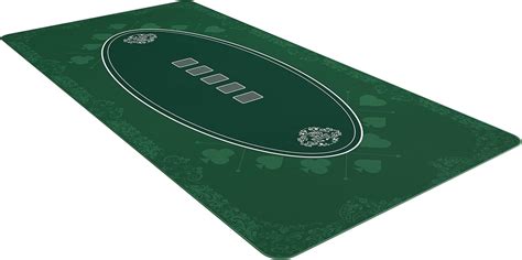Bullets Playing Cards Designer Poker Mat Black in 200 x 100 cm .